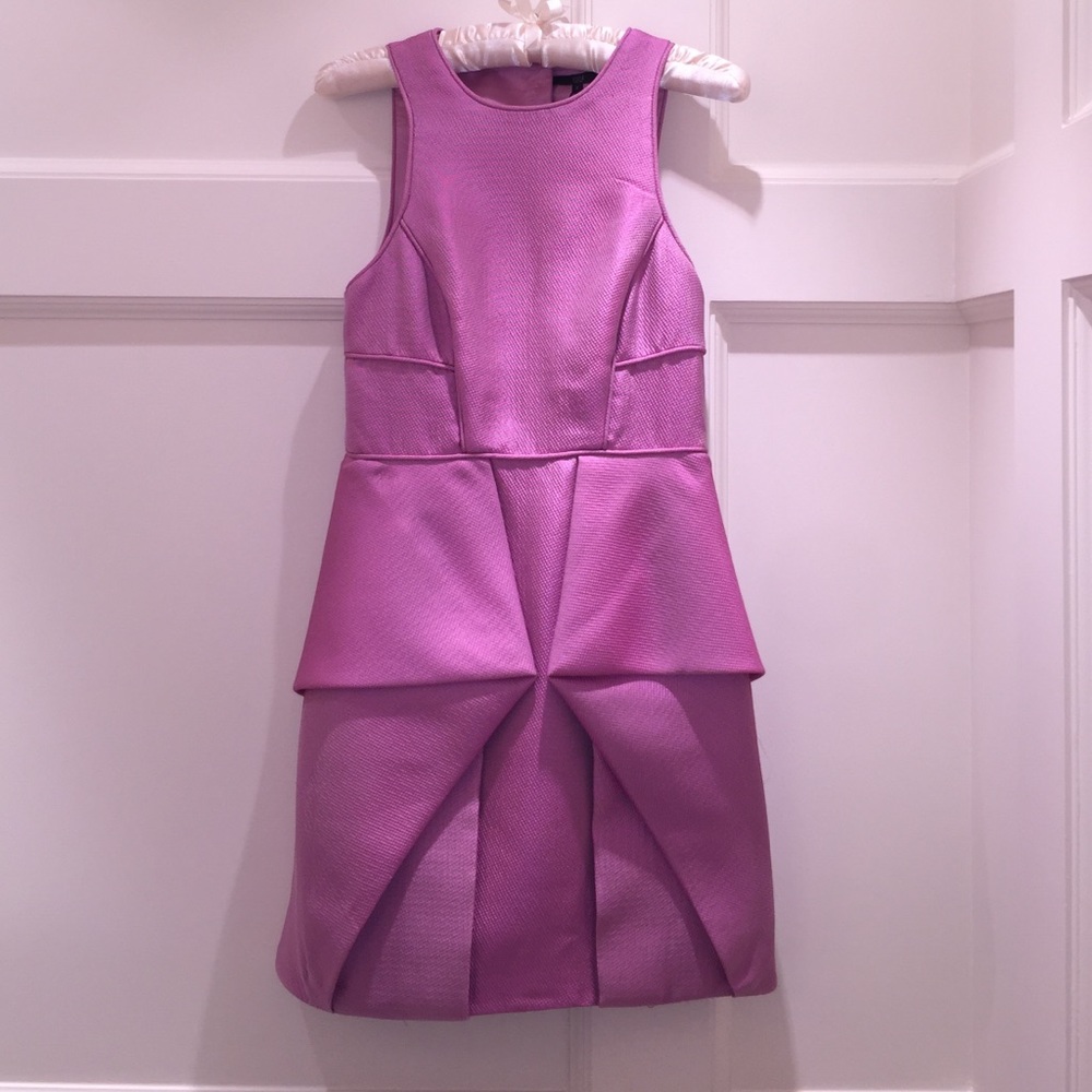 TIBI Pink Origami Dress Size 2 $440